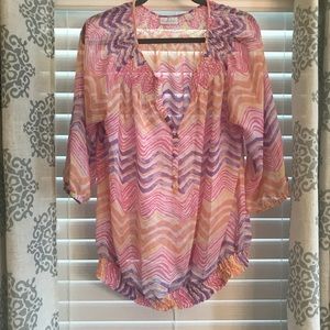 New York & Co. Pink Blouse
